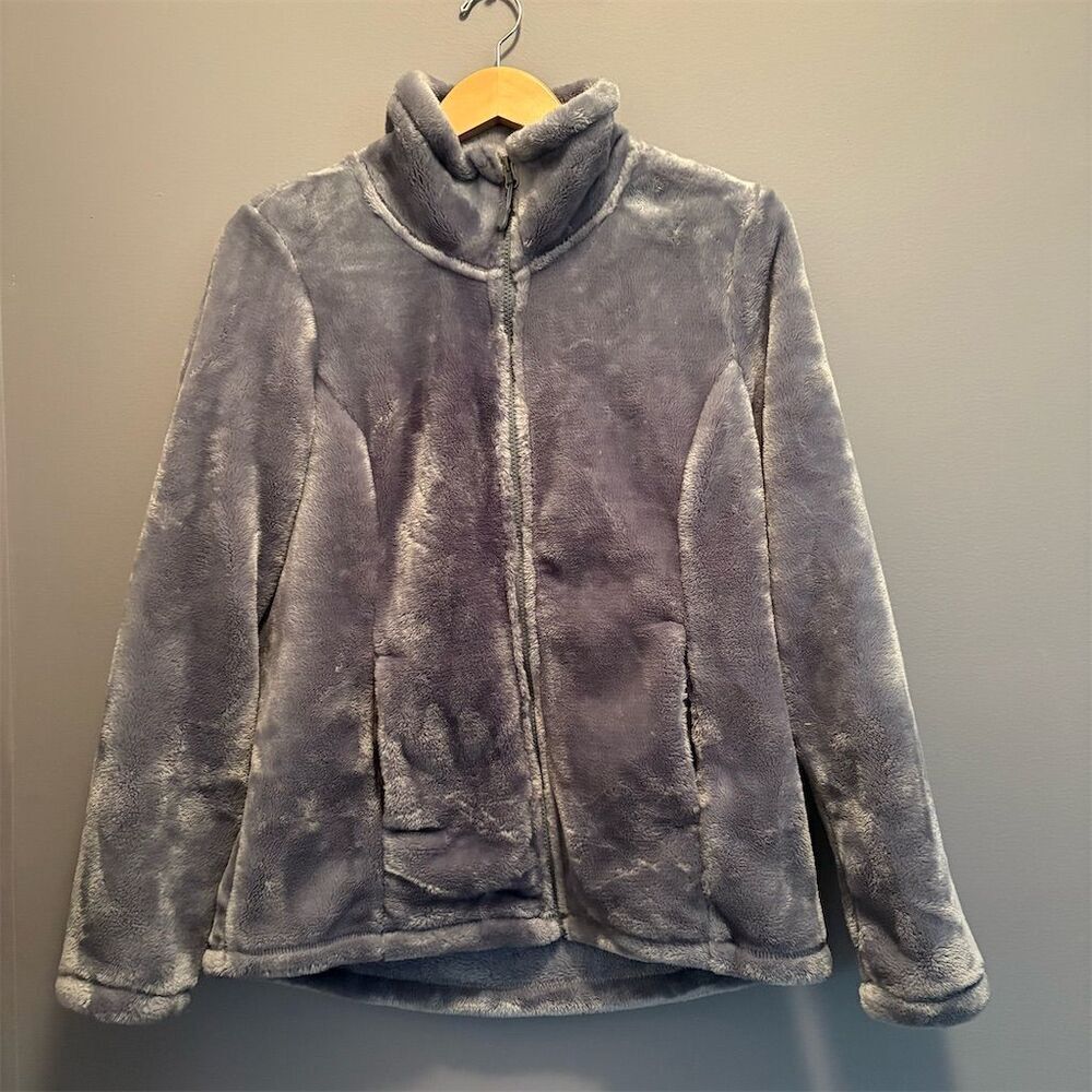 32 Degrees Women's Gray Plush Faux Fur Jacket Size M